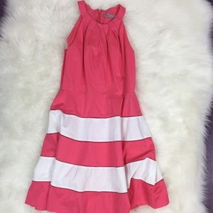 Eliza J Dress Pink and White Size 8